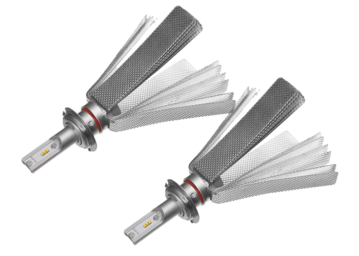 H7 LED set (2 lampen) 1224volt voorbereid voor canbus 2500 Lumen per